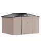 SUNMTHINK 10 ft. W x 8 ft. D Outdoor Metal Storage Shed with Double Door, Vents for Backyard Garden (73 sq. ft.) ST-TPGJF-302-01