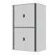 AECOJOY 3.86 ft. W x 2.49 ft. D Outdoor Metal Storage Cabinet Shed with Shelves and 4-Lockable Doors, White (9.6 sq. ft. ) 16330WH-HD01