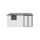 Zeus & Ruta 12 ft. W x 10 ft. White Metal Garden Sheds,Outdoor Storage Sheds with Window for Patio (120 sq. ft.) HWD-316