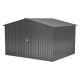 Sudzendf 10 ft. W x 8 ft. D Gray Metal Shed with Metal Foundation and Lockable Doors (80 sq. ft.) KIKIO205458