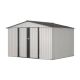 Sudzendf 10 ft. W x 8 ft. D White Metal Shed, All Weather Tool Shed with Lockable Doors (80 sq. ft.) KIKIO205462