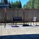 Unbranded 4-Piece Metal Patio Conversation Seating Set with Glass Coffee Table Z07MKT792H