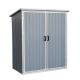 Sudzendf 3 ft. W x 5 ft. D Gray Outdoor Storage Shed Resin Cabinet with Lockable Doors for Bikes Patio Furniture (15 sq. ft.) LIL.0028