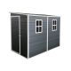 Boosicavelly 8 ft. W x 4 ft. D Dark Grey Plastic Shed with Door and Window (32 Sq. Ft.) BOQFWSTG03-DGR