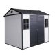 Zeus & Ruta 8 ft. W x 6 ft. D Resin Shed with Floor and 2-Windows (48 sq. ft. ) FA8-234