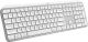 Logitech - MX Keys S Advanced Full-size Wireless Scissor Keyboard for PC and Mac with Backlit keys - Pale Gray