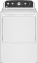 GE - 7.2 Cu. Ft. Electric Dryer with Long Venting up to 120 Ft. - White with Black Matte