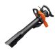 WORX - 12 Amp 250 MPH 400 CFM Electric Leaf Blower/Mulcher/Vacuum - Black