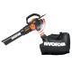 WORX - 12 Amp TRIVAC 75 MPH 600 CFM Electric Leaf Blower/Mulcher/Vacuum - Black