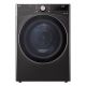 LG - 7.8 Cu. Ft. Stackable Smart Electric Dryer with Dual Inverter HeatPump Technology - Black Steel