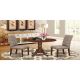 East West Furniture 3-Piece Mahogany Finish Solid Wood Top - Round Dining Room Set - Seats 4 DLEL3-MAH-16-440-HD
