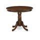 East West Furniture 3-Piece Acacia Walnut Finish Solid Wood Top Button Tufted Dining Room Set (Seats-4) AMEL3-AWA-05-440-HD