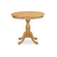 East West Furniture 3-Piece Natural Oak Finish Solid Wood Top-Dining Room Set with High Back-Seats 4 AMAB3-OAK-55-440-HD