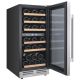 Avanti - Designer Series 28-Bottle Dual Zone Wine Cooler - Stainless steel