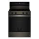 Whirlpool - 5.3 Cu. Ft. Freestanding Electric Range with Air Cooking Technology - Black-on-Stainless