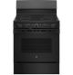 GE - 5 Cu. Ft. Freestanding Electric Range with Self-Cleaning and Dual-Element Bake - Black