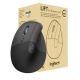 Logitech - Lift for Business Vertical Ergonomic Left Handed Wireless Mouse - Wireless - Graphite