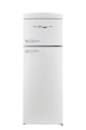 Unique Appliances - Classic Retro 7.5cu.ft Top Freezer Refrigerator - Marshmallow White