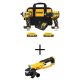DEWALT ATOMIC 20V MAX Lithium-Ion Cordless 2-Tool Combo Kit and 4.5 in. - 5 in. Angle Grinder w/(2) 2Ah Batteries and Charger