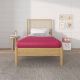 NapQueen Twin Medium Memory Foam Mattress 5 in. Bed-in-a-Box Pink Mattress NQ45511P