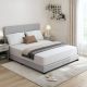 Furinno Tidur California King Medium Firm Cooling Gel 12 in. Bed-in-a-Box Memory Foam Mattress M23012CKWH