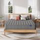 Vesgantti Original Hybrid Series Twin Medium Memory Foam Tight Top 8 in. Grey Mattress JJC0126HUT1A