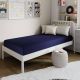Carnegy Avenue Irvine Twin XL Medium 8 in. Liquid-Resistant Memory Foam Mattress with Removable Cover with Zipper in Blue CGA-CL-529638-BL-HD