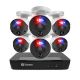 Swann Pro Enforcerâ„¢ 8-Channel, 6-Bullet Camera Indoor/Outdoor PoE Wired 4K UHD 2TB HDD NVR Security Surveillance System - White