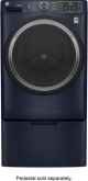 GE - 4.8 Cu. Ft. High Efficency Stackable Smart Front Load Washer with Microban Technology - Sapphire blue