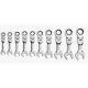 GEARWRENCH Metric 72-Tooth Stubby Flex Head Combination Ratcheting Wrench Tool Set (10-Piece) 9550