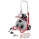 RIDGID K-400 Drain Cleaning Snake Auger Machine, C-31 IW 3/8 in. x 50 ft. Cable inside Drum plus 4-Piece Tool Set and Gloves 26993