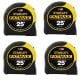 Stanley FATMAX 25 ft. x 1-1/4 in. Tape Measure (4 Pack) 33-725CP