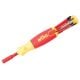 Wiha 7-Piece Insulated Slim Line Ultra-Driver Blade Screwdriver Set Includes Slotted, Phillips, Square Tip 28394