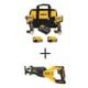 DEWALT 20V MAX XR Hammer Drill and ATOMIC Impact Driver Cordless Combo Kit (2-Tool) and Recip Saw w/(2) 4Ah Batteries DCK2050M2WCS382