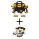 DEWALT ATOMIC 20-Volt MAX Lithium-Ion Cordless Combo Kit (2-Tool) and 6.5 in. Circ Saw with (2) 2Ah Batteries, Charger and Bag DCK225D2WCS391B