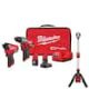 Milwaukee M12 FUEL 12-Volt Lithium-Ion Brushless Cordless Hammer Drill, Impact Driver, Stand Light Combo Kit w/2 Batteries & Bag 3497-22-2132-20