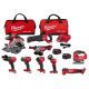 Milwaukee M18 FUEL 18V Lithium-Ion Brushless Cordless Combo Kit with Two 5.0 Ah Batteries (7-Tool) w/Multi-Tool & Jig Saw 3697-27-2737-20-2836-20