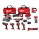 Milwaukee M18 FUEL 18V Lithium-Ion Brushless Cordless Combo Kit W/(2) 5.0Ah Batteries, Charger & (2) Tool Bags (10-Tool) 3697-27-2737-20-2836-20-2723-20