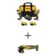 DEWALT 20V MAX XR Hammer Drill & ATOMIC Impact Driver 2 Tool Cordless Combo Kit & Angle Grinder w/(2) 4Ah Batteries & Charger DCK2050M2WG405B