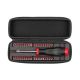 TEKTON 1/4 in. Combination Security Bit Screwdriver and Bit Set with Case, 37-Piece DBH93102