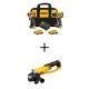 DEWALT 20V MAX XR Cordless Drill/Driver, ATOMIC Impact Driver 2 Tool Combo Kit and 4.5- 5 in. Angle Grinder w/(2) 2Ah Batteries DCK2051D2WG412B