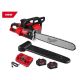 Milwaukee M18 FUEL 18V Brushless Cordless 20 in. Dual Battery Chainsaw Kit with (2) 8.0 Ah FORGE Batteries, Dual Bay Rapid Charger 2827-22