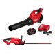 Milwaukee M18 FUEL 120 MPH 500 CFM 18V Brushless Cordless Battery Powered Blower Kit w/ Hedge Trimmer, 12.0 Ah Battery, Charger 3017-21HD-3033-20