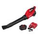 Milwaukee M18 FUEL 120 MPH 500 CFM 18V Brushless Cordless Battery Blower w/ Angled Flare Nozzle Attachment, Battery, Charger 3017-21HD-49-16-2791