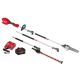 Milwaukee M18 FUEL 18V 10 in. Brushless Cordless Battery Powered QUIK-LOK Pole Saw 8.0 Ah FORGE Kit w/ Articulating Hedge Trimmer 3016-21PS-49-16-2719