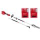 Milwaukee M18 FUEL 18V 10 in. Brushless Cordless Battery Powered Pole Saw with QUIK-LOK Attachment Capability & (2) Extra Chain 3016-20PS-49-16-2723-49-16-2723