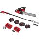 Milwaukee M18 FUEL 18V Brushless Cordless 20 in. Dual Battery Chainsaw Kit w/ Telescoping Pole Saw, (4) 8.0 Ah Batteries, Charger 2827-22-48-59-1888-3013-20