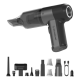 Scosche - SCOVAC 4-in-1 Cordless Handheld Vacuum Cleaner with Inflator, Deflator & Air Duster for Car, Home or Office - Black
