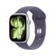 Apple Watch Series 11 (GPS) 46mm Silver Aluminum Case with Purple Fog Sport Band - S/M - Silver - (2025)