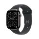 Apple Watch Series 11 (GPS+Cellular) 42mm Titanium Case with Black Sport Band - S/M - Slate - (2025)
